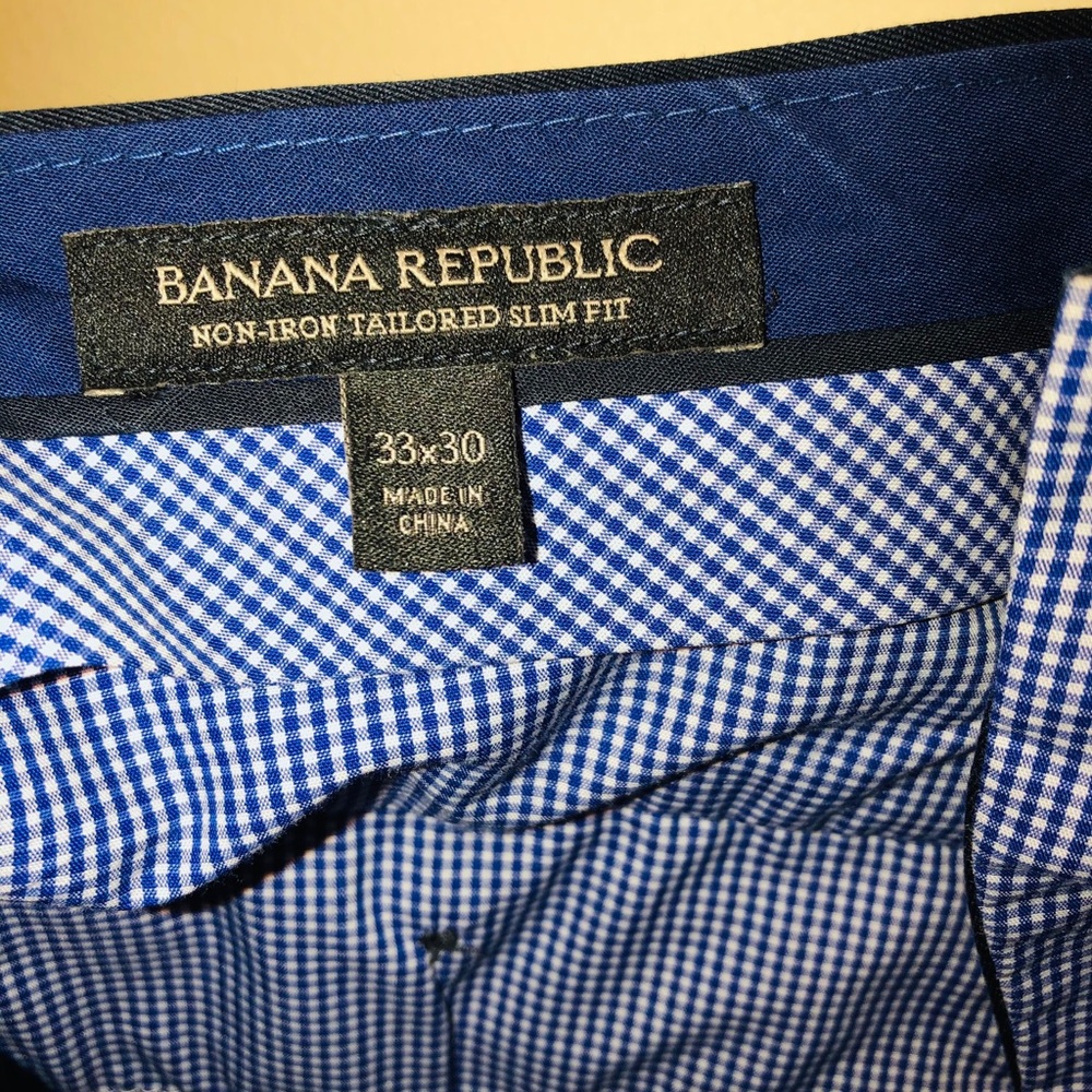 Banana Republic non-iron slim fit chino pant 33x30